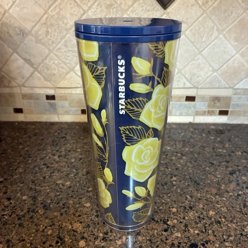 Starbucks Texas Yellow Rose Tumbler 24oz 2019 Limited Edition No Straw Cup